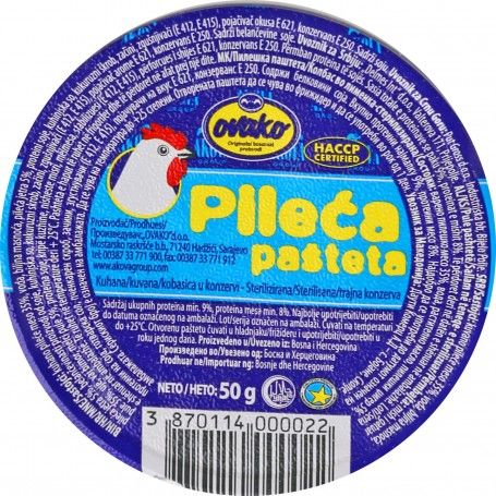 Pileća pašteta Ovako 50g