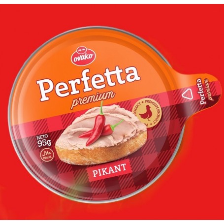 Pašteta perfetta premium pikant 95g