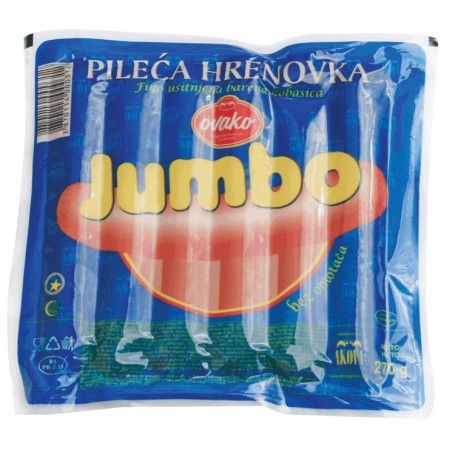 Pileće hrenovke Jumbo 270g